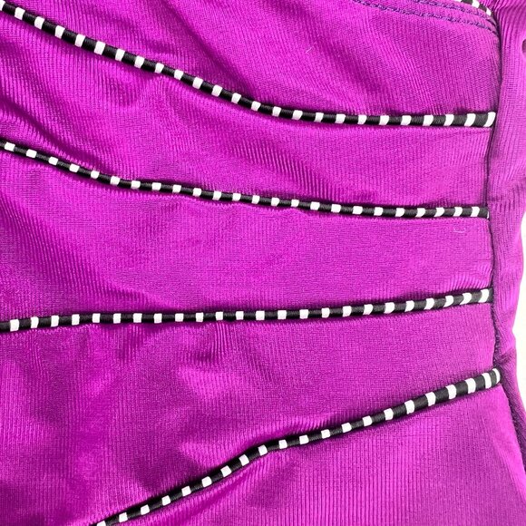 MIRACLESUIT V-Neck Horizon Once Piece in Purple Size 14 - Picture 3 of 10